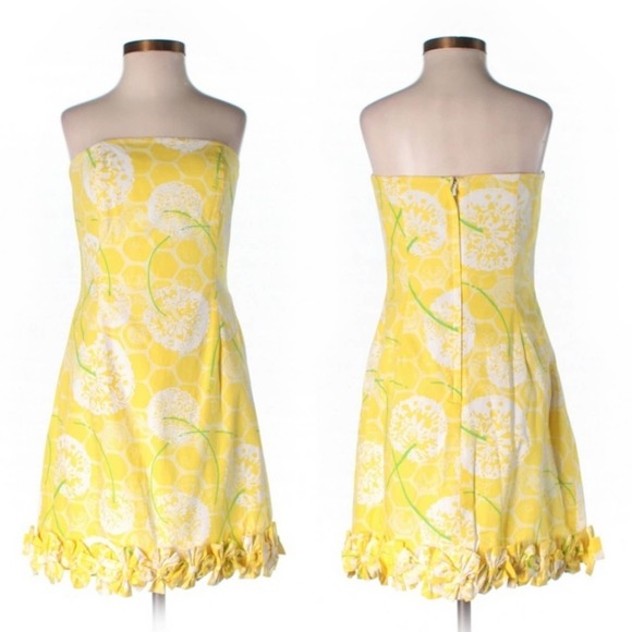 Lilly Pulitzer Dresses & Skirts - Lilly Pulitzer Olie Dandelion Yellow Spring Dress